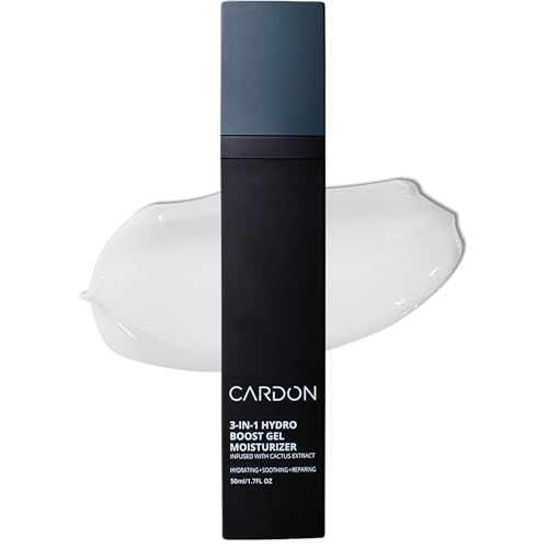 Cardon Anti-Aging Face Moisturizer for Men 1.7 fl oz Hydro Boost Gel with Cactus Extract
