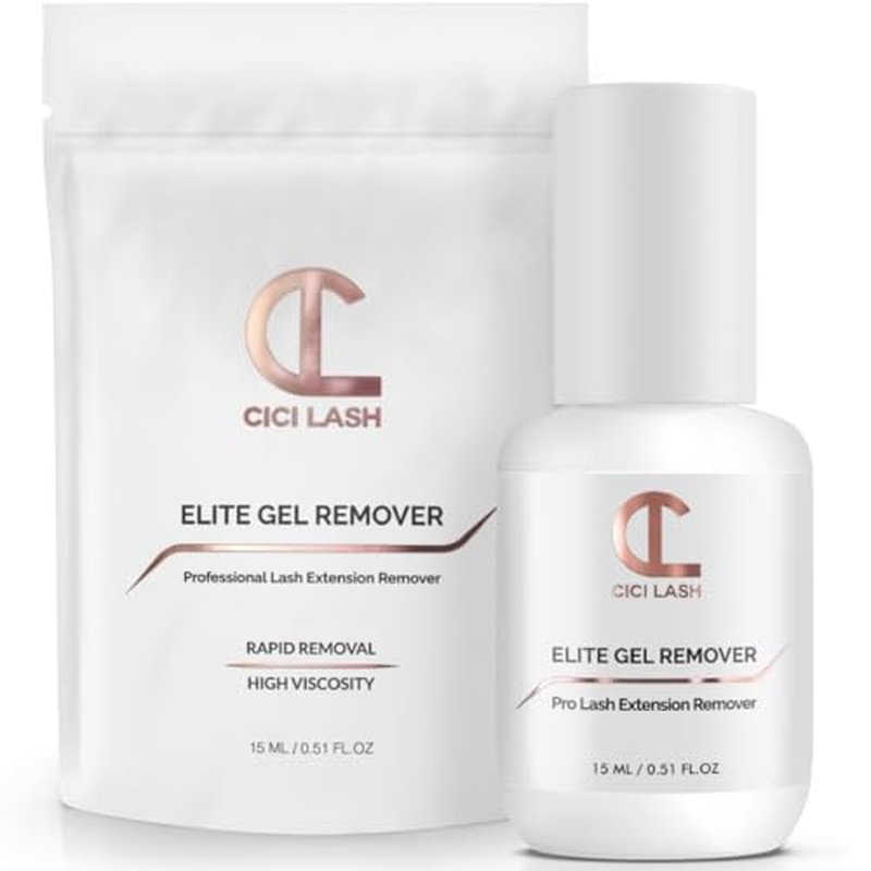 ELITE Eyelash Extension Remover Gel for Professional Lash Extensions | Super Fast (60s) and Easy to Control | Perfect Eyelash Glue Remover for Individual Mink Lashes | Essential Lash Supplies 15ml