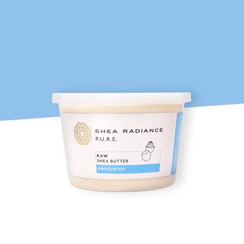 Unscented Raw Shea Butter 14 oz - Natural Moisturizer for Skin & Hair - Shea Radiance