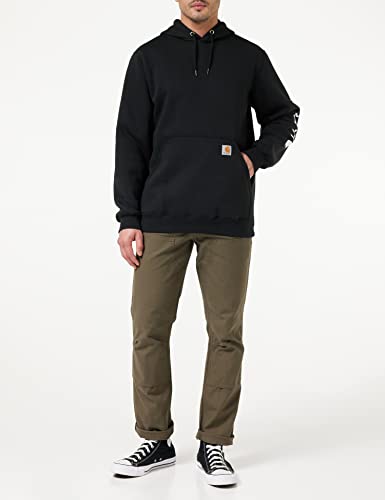 Carhartt Men's Logo Sweatshirt Black Medium - Durable Workwear