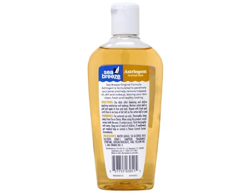 Sea Breeze Original Formula Astringent - 10 oz Pack of 6 for Clear, Refreshed Skin
