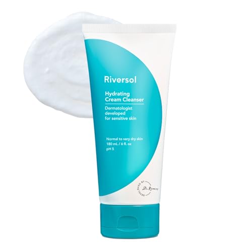 Riversol Hydrating Cream Cleanser for Sensitive, Rosacea-Prone Skin - 6 Fl Oz