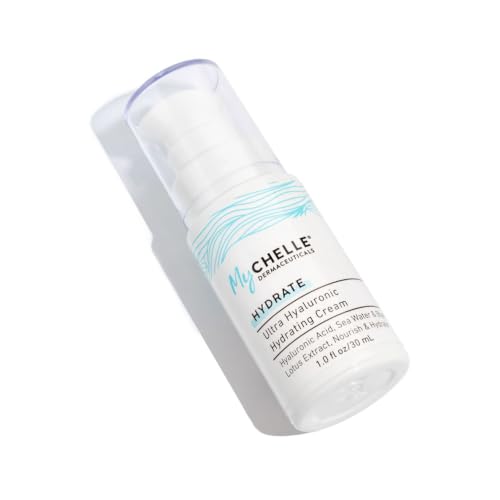 Hydrating Cream with Vegan Hyaluronic Acid - 1 Fl Oz - Lightweight Moisturizer for Dry Skin