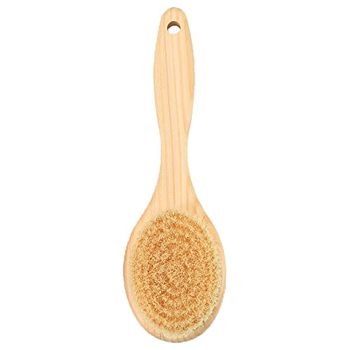 Japanese Hinoki Body Brush - Short Handle 9 inches - Boar Bristles