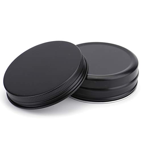 2 oz Aluminum Lip Balm Tin - 60 Pack Empty Cosmetic Containers with Screw Lid