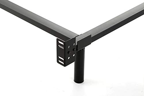 Queen Size Heavy Duty Metal Bed Frame - 7 Inch Support, 9-Leg Foundation, Black - Variation of THIS listing