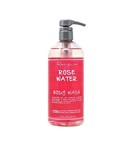 Renpure Rose Water Body Wash - Gentle Moisturizing 24oz