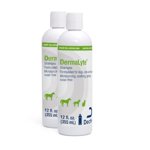 DermaLyte All-Natural Moisturizing Pet Shampoo 12 oz (Pack of 2)