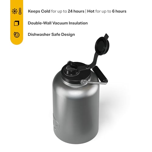 1 Gallon Stainless Steel Water Jug with Ceramic Lined Interior - Outback Jug - 128 Ounces