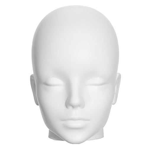 Mannequin Head Male Professional Cosmetology Display Head White DMT-White
