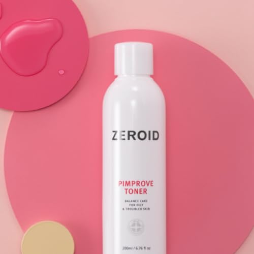 ZEROID Pimprove Facial Toner 200ml - pH Balanced, Hydrating AHA/LHA Toner
