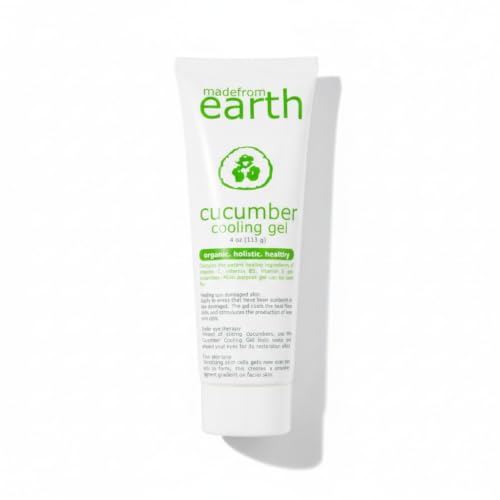 Organic Cucumber Cooling Gel with Aloe Vera & Vitamin C - 4 oz