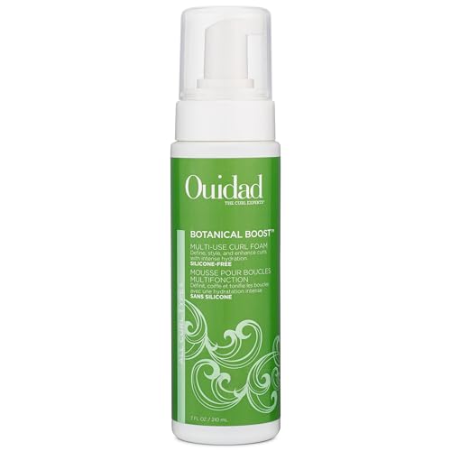 Ouidad Botanical Boost Curl Mousse - Lightweight Hair Styling Foam for Curly Hair, 7 fl oz