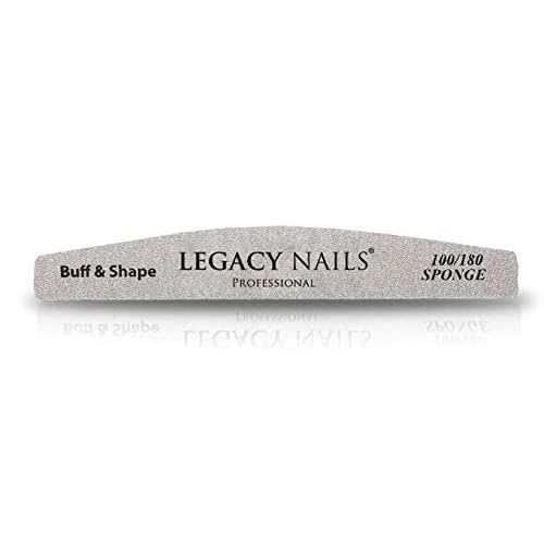 Legacy Nails 12pcs Nail Files (100/180 Grit)