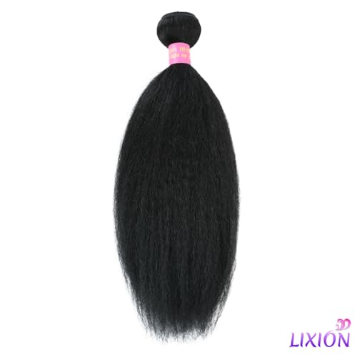 18 Inch Kinky Straight Human Hair Bundles - Unprocessed Brazilian Virgin Hair