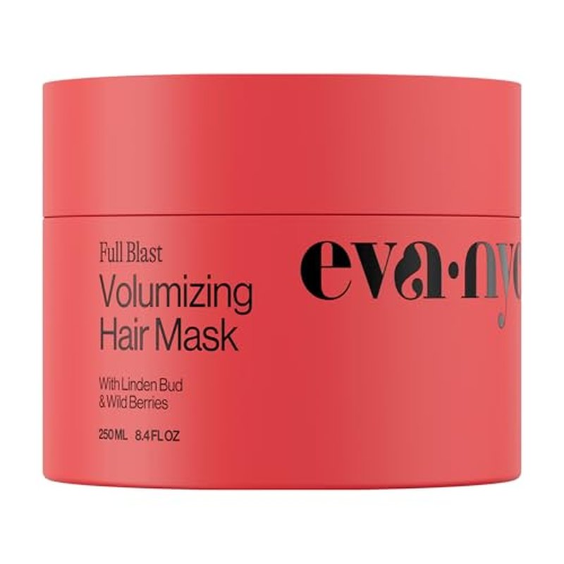 Eva NYC Volumizing Lightweight Deep Conditioning Treatment Mask for Fine Hair - Adds Volume + Body - Soften + Deeply Moisturize Hair - Vegan + Sulfate Free - Salted Citron Scent - 8.4 fl oz