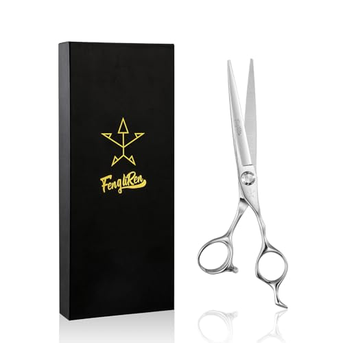Fengliren 6.5 Inch Professional Hair Cutting Scissors - Sharp Stainless Steel Shears for Hairdressing & Salon Use