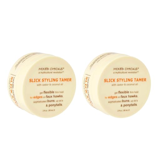Mixed Chicks Edge Tamer with Castor & Coconut Oil - 2 Fl Oz Pack of 2
