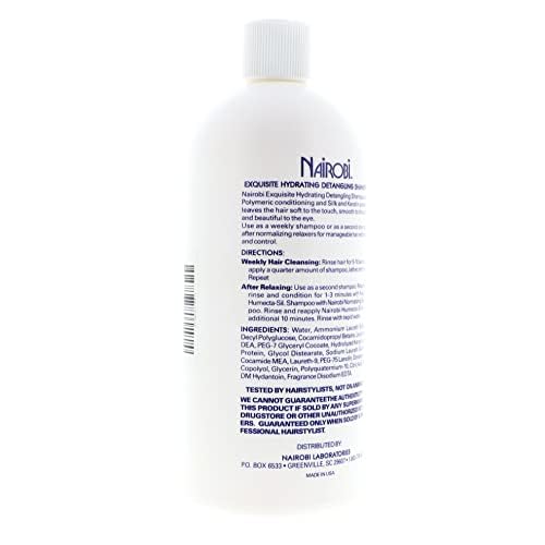 Nairobi Exquisite Hydrating Detangling Shampoo for Unisex, 32 Ounce by Nairobi