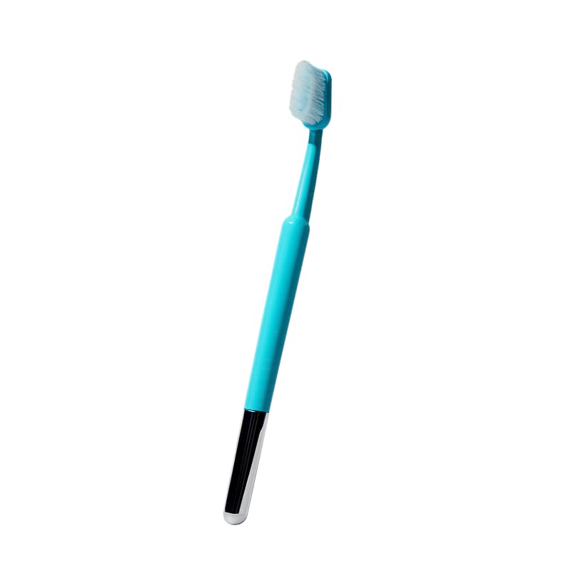 TRASK Luxury Soft Bristle Manual Toothbrush for Adults - Dentist Designed, Reaches Hard-to-Access Areas, Azure