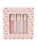 Sand + Fog Eau De Parfum Oil Roller Set - 3 Fragrances Including Whipped Cherry, Berries & Cream, Strawberry Shake