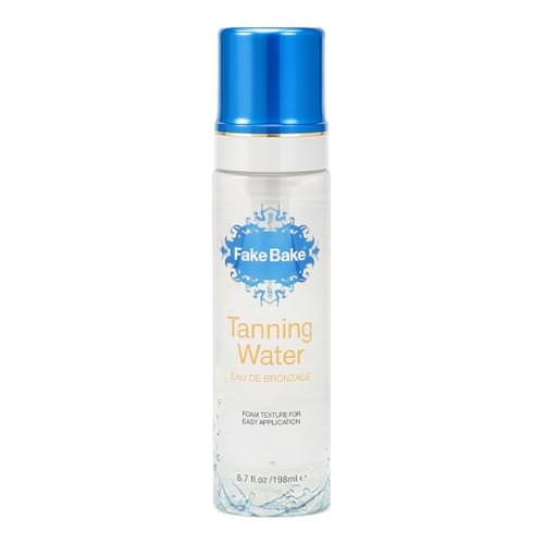 Fake Bake Foam Tanning Water Self Tanner Instant Glow with Hydrating Passion Flower Rejuvenation - Natural Looking Sunless Bronzing for Women & Men - 6.7 oz