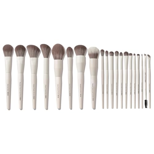 VYNESTRA 20-Piece Makeup Brush Set - Face & Eye Professional Tools