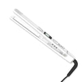 White 1-Inch Hair Straightener - Fast Heating Dual Voltage Flat Iron for Frizz-Free Shine