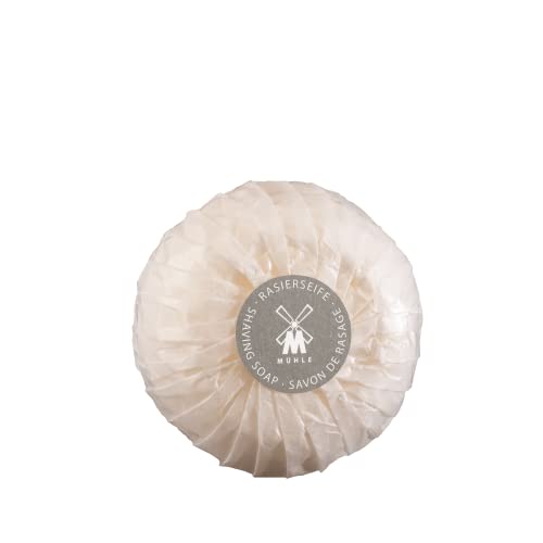 M?HLE Porcelain Dish with Grapefruit & Mint Shaving Soap, 65 Grams ? Shave Soap for Men, Rich & Light Soap Formula, Nurturing Solid Shave Soap Lather, Cooling Effect On Skin