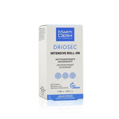 Martiderm Driosec Roll-On 50ml Antiperspirant Deodorant for Underarms & Groin