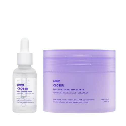 Pore Minimizer Duo Serum & Rice Jelly Toner Pads - Hydrating, Tightening & Anti-Aging Set