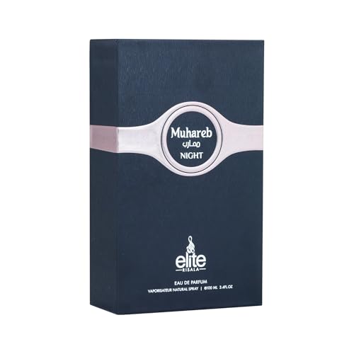 Risala Elite Muhareb Night Unisex Eau De Parfum Spray 3.4 oz - Sensual Oriental Fragrance