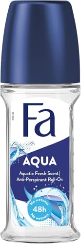 Fa Deodorant Roll-On 1.7 oz Aqua (3-Pack) - Long-Lasting Protection