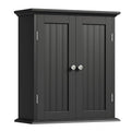 ChooChoo Black Over The Toilet Wall Cabinet 8.8''D x 21.1''W x 24''H Bathroom Storage