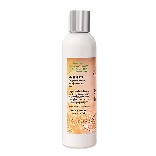Organic Body Shimmer Lotion with Diamond Flecks - Nourishing & Hydrating 8oz - VariVariation of Diamond