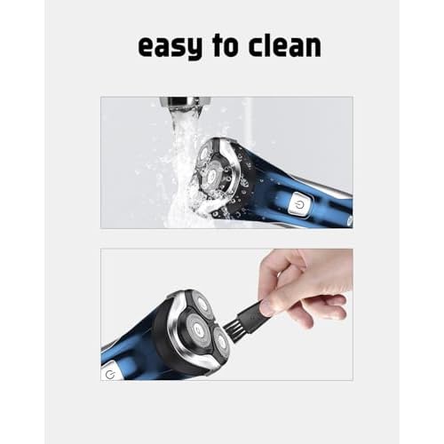 Sweetlf Replacement Blades for SweetLF Electric Shaver SWS7105 SWS7105BK, 6 Pack Electric Razor Blades, 2 Cleaning Brush