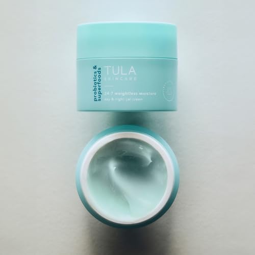 TULA Skin Care 24-7 Weightless Moisture Hydrating Day & Night Cream - Anti-Aging Lightweight Gel Cream Moisturizer for Face, Contains Watermelon & Blueberry Extract