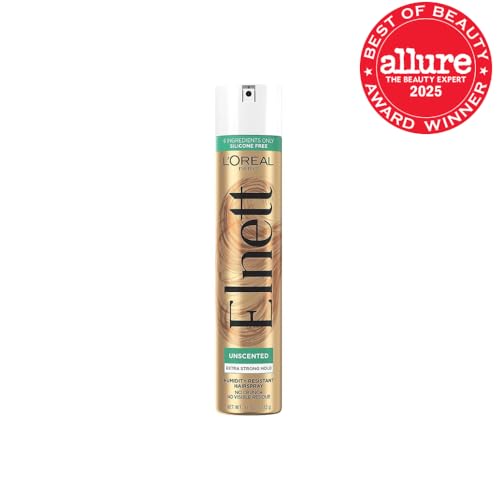 L'Oreal Paris Elnett Satin Hairspray Extra Strong Hold Unscented 11 oz; (Packaging May Vary) | (Packaging May Vary)