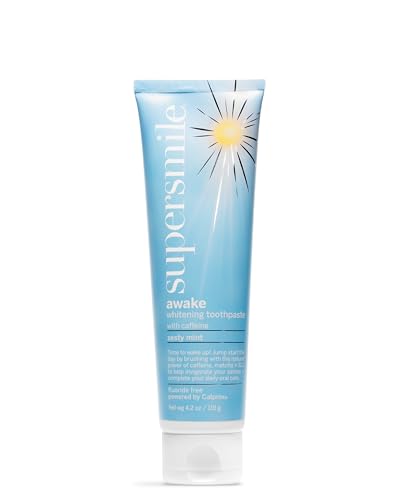 Supersmile Awake Zesty Mint Whitening Toothpaste with Caffeine - Morning Routine, 4.2 Oz