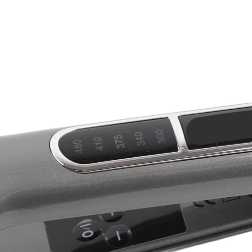 ANGGREK Ceramic Hair Straightener with Adjustable Temperature 480°F Tourmaline Alloy Plates