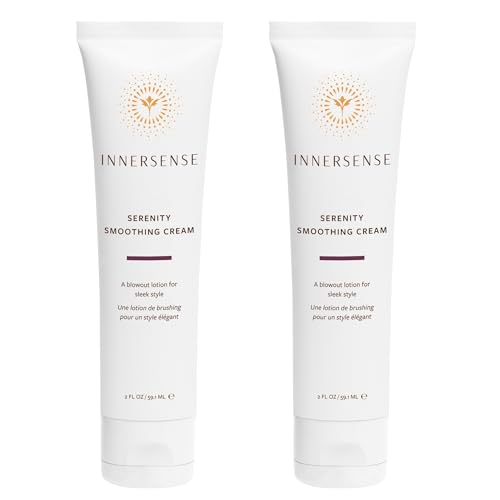 Organic Smoothing Hair Cream - 2oz Pack of 2, Frizz Control & Hydration