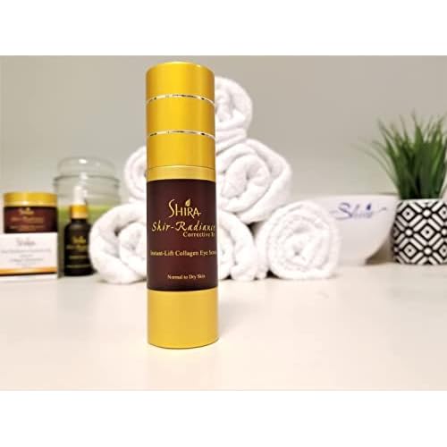 Shira Shir Radiance Corrective RX Instant-Lift Collagen Light-Weight Eye Serum Reduces Dark Circles Dullness Fine Lines and Wrinkles (30ml)