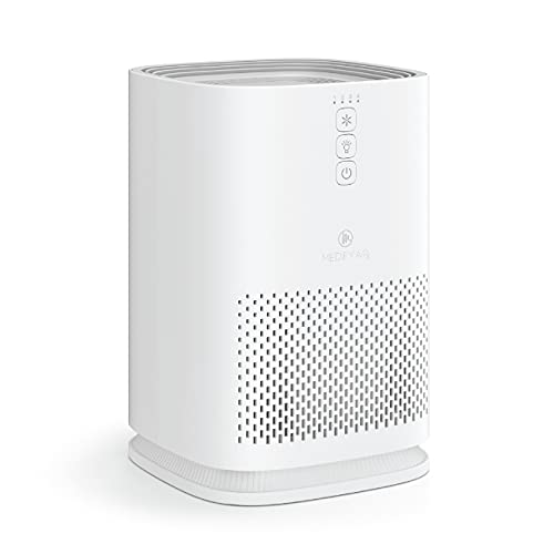 Medify MA-14 White Medium Room Air Purifier for Smoke, Odors, Pollen — 470 sq ft