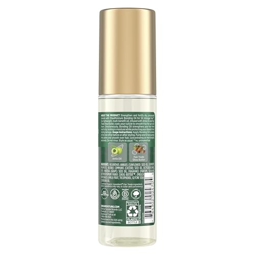 SheaMoisture Bonding Oil Amla Oil To Protect,Strengthen And Smooth Hair With Amla-Oil And Fair-Trade Shea Butter With 5X Strength-And 24-Hour Frizz & Humidity Control 3.3 Fl Oz,(Pack of 2)
