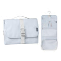pack all Hanging Travel Toiletry Bag, Foldable Cosmetic Bag with Multiple Compartments, Water-Resistant Makeup Bag for Toiletries, Accessories (Light Blue)