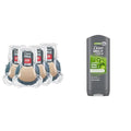 DOVE MEN + CARE Shower Tool For Stronger, Healthy-Feeling Skin Active Clean Scrubs Body Wash and Face For Fresh, Healthy-Feeling Skin Extra Fresh Cleanser That Effectively