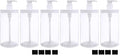Cosywell Refillable Pump Bottle Dispenser 3x 1000ml White Wide Mouth Set
