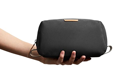 Unisex Water-Resistant Toiletry Bag with Magnetic Toothbrush Sleeve - Bronze, Slate