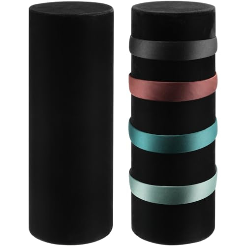 Vertical Headband Holder Organizer Stand for Women Hair Accessories Black - 2 Pack