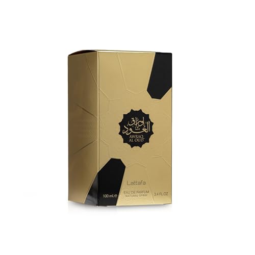 Lattafa Awraq Al Oud Unisex Eau De Parfum Spray 3.4oz - Long lasting, luxurious fragrance